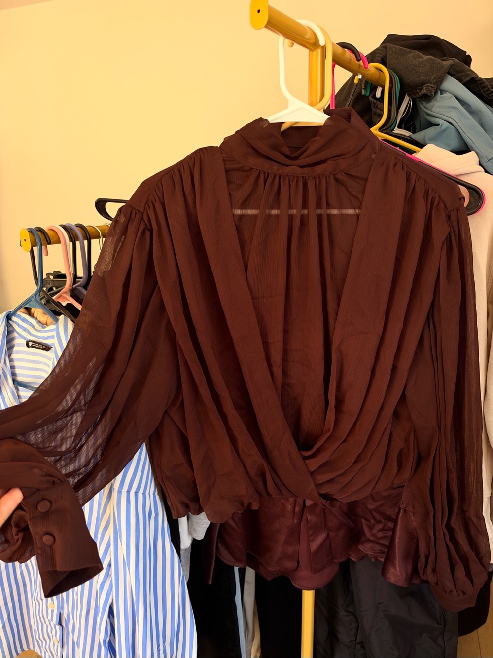 Zara Brown Blouse